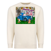 Sandshell happy easter truck Premium Sweatshirt - CowhideDigitalArt