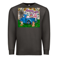 Smoke happy easter truck Premium Sweatshirt - CowhideDigitalArt
