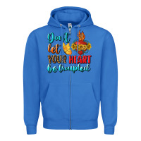 True Royal Don't Let Your Heart Be Troupled Zipper Hoodie - BundleAndBundleShop