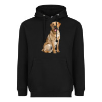 Black Labrador Retriever llustrations Heavyweight Hoodie - LillyAllenDesigns