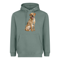 Sage Labrador Retriever llustrations Heavyweight Hoodie - LillyAllenDesigns