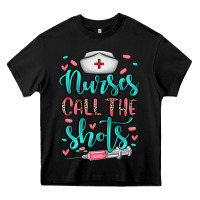 Black nurses call the shots Heavy Core Tee - NancyCooperArtShop