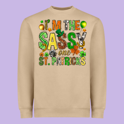 I'm The Sassy One St. Patrick's Heavyweight Sweatshirt Designed By Howdyjamesfarm