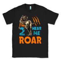 I'm Two Hear Me Roar Dinosaur Birthday Classic Tee | Teevron