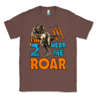 Chestnut i'm two hear me roar dinosaur birthday Classic Tee - LillyAllenDesigns