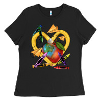 Black heart pencil Ladies Tee - NancyCooperArtShop