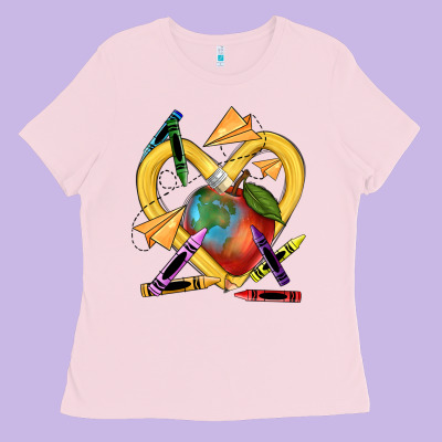 Heart Pencil Ladies Tee Designed By Nancycooperartshop