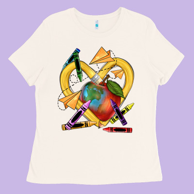 Heart Pencil Ladies Tee Designed By Nancycooperartshop