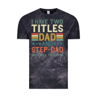 Cloud Black I Have Two Tıtles Dad And Step Dad And I Rock Them Vintage Tee - Bettercallsaul