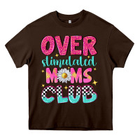 Chocolate Brown over stimulated moms club Heavy Core Tee - NancyCooperArtShop