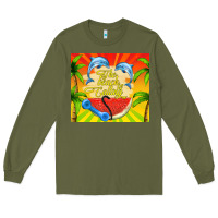 Army Green the beach is calling Long Sleeve Tee - TumblerDesignByShophia