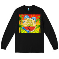 Black the beach is calling Long Sleeve Tee - TumblerDesignByShophia