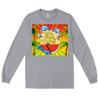 Heather Grey the beach is calling Long Sleeve Tee - TumblerDesignByShophia