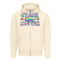 Sandshell Western LGBTQ+ Trans Lives Matter Zipper Hoodie - BundleAndBundleShop