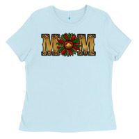 Baby Blue christmas mom (1) Ladies Tee - RanaPortraitStore
