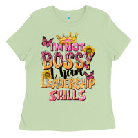 Matcha im not bossy i just have leadership skills Ladies Tee - NancyCooperArtShop