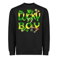 Black Lucky Boy St. Patrick's Day Heavyweight Sweatshirt - HowdyJamesFarm