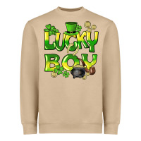 Mushroom Lucky Boy St. Patrick's Day Heavyweight Sweatshirt - HowdyJamesFarm
