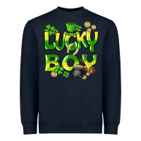 Navy Lucky Boy St. Patrick's Day Heavyweight Sweatshirt - HowdyJamesFarm