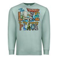 Seafoam the lakes my happy place Premium Sweatshirt - CowhideDigitalArt