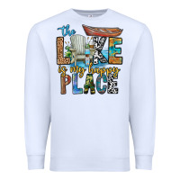 White the lakes my happy place Premium Sweatshirt - CowhideDigitalArt