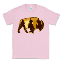 Bubblegum Pink Bison Silhouette Cowboy Classic Tee - Bettercallsaul