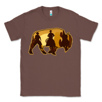 Chestnut Bison Silhouette Cowboy Classic Tee - Bettercallsaul