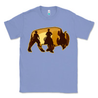 Colony Blue Bison Silhouette Cowboy Classic Tee - Bettercallsaul