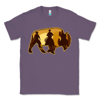 Lavender Bison Silhouette Cowboy Classic Tee - Bettercallsaul