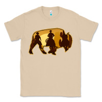 Bison Silhouette Cowboy Classic Tee | Teevron