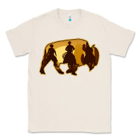 Natural Bison Silhouette Cowboy Classic Tee - Bettercallsaul