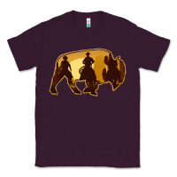 Plum Bison Silhouette Cowboy Classic Tee - Bettercallsaul