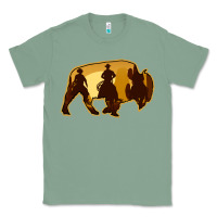 Sage Bison Silhouette Cowboy Classic Tee - Bettercallsaul