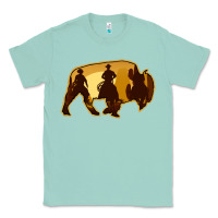 Seafoam Bison Silhouette Cowboy Classic Tee - Bettercallsaul