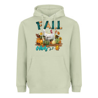 Matcha Fall Vibes Chicken Heavyweight Hoodie - LillyAllenDesigns