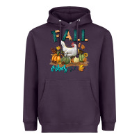 Plum Fall Vibes Chicken Heavyweight Hoodie - LillyAllenDesigns