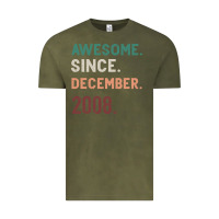 Vintage Olive Awesome Since December 2008 Vintage Tee - Bettercallsaul