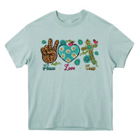 Arona peace love cross Heavy Core Tee - NancyCooperArtShop