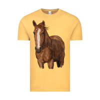 Vintage Mustard brown horse Vintage Tee - RanaPortraitStore