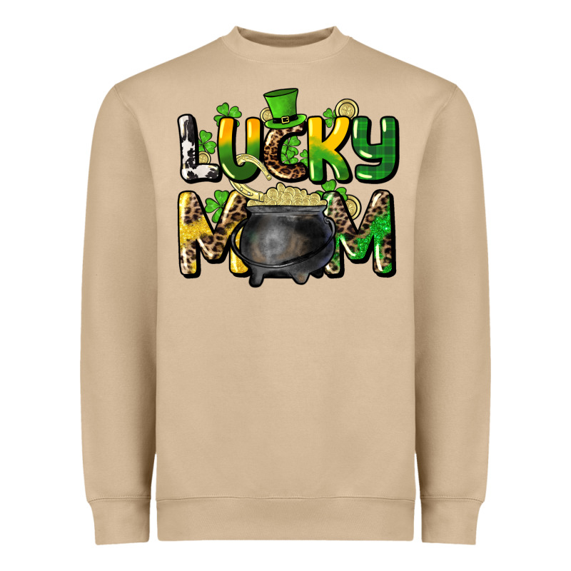 Lucky Mom St. Patrick's Heavyweight Sweatshirt by HowdyJamesFarm | Teevron