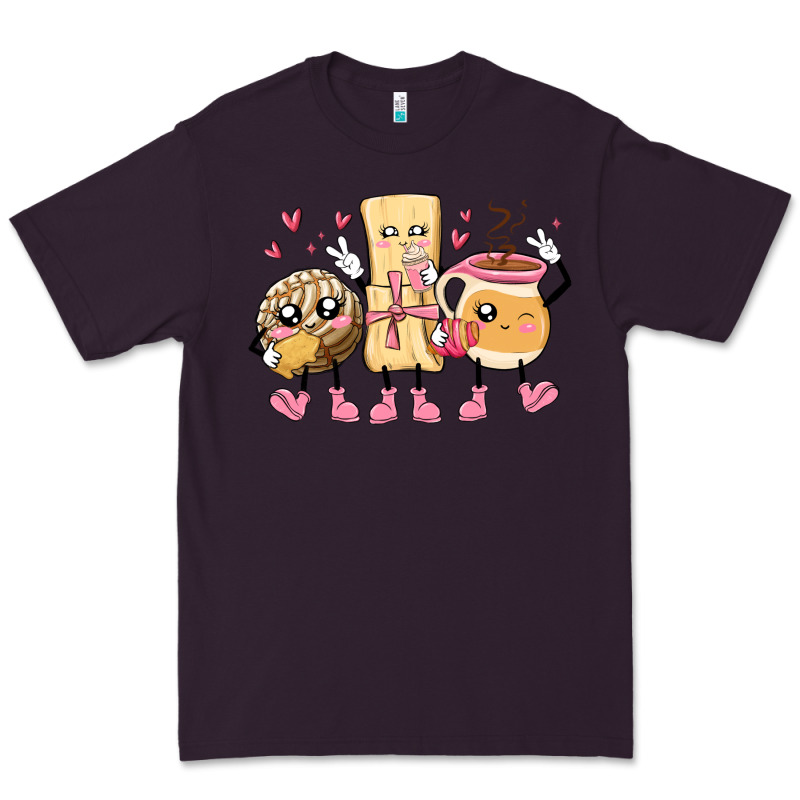 Mexican Pan Dulce Cartoon Characters Premium Tee by MaliasSmallBusiness | Teevron