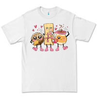 White mexican pan dulce cartoon characters Premium Tee - MaliasSmallBusiness