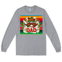 Heather Grey nacho average dad father's day Long Sleeve Tee - TumblerDesignByShophia