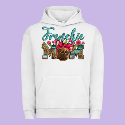 French Bulldog Mom Urban Hoodie Designed By Artiststas