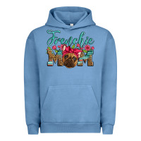 Pigment Pebble Blue french bulldog mom Urban Hoodie - Artiststas