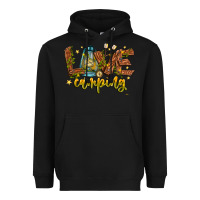 Black Love Camping Heavyweight Hoodie - CowhideDigitalArt