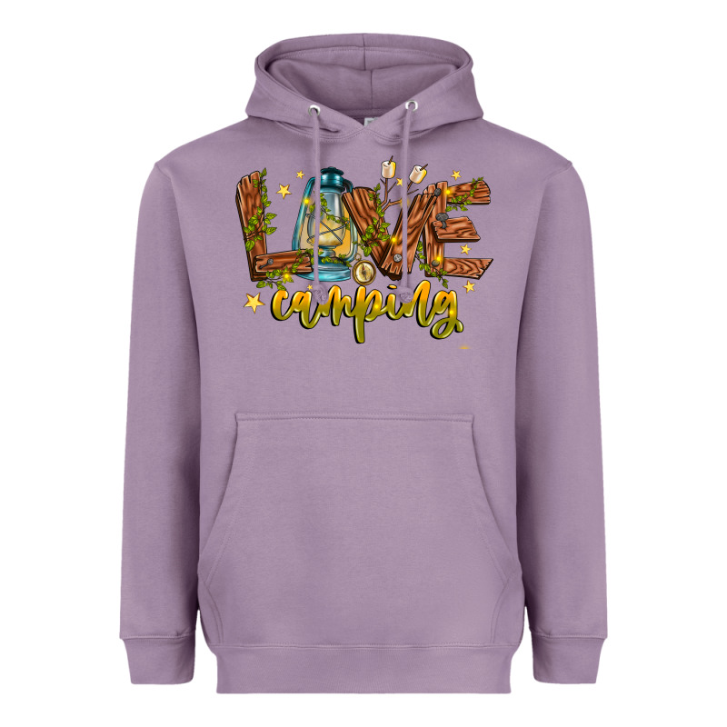 Love Camping Heavyweight Hoodie by CowhideDigitalArt | Teevron