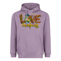 Lavender Love Camping Heavyweight Hoodie - CowhideDigitalArt