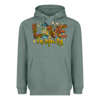 Sage Love Camping Heavyweight Hoodie - CowhideDigitalArt