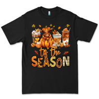 Black Tis' the season Fall Heifer coffee cups Premium Tee - RanaPortraitStore